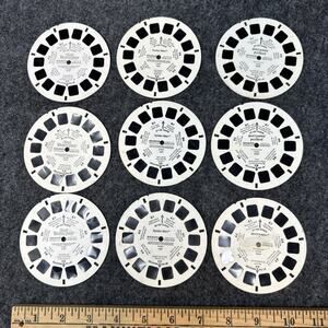 Vtg 90s View Master Stereo Reels Muppets Treasure Island Spider-Man Batman Robin
